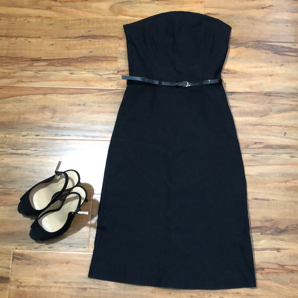 Little black strapless dress